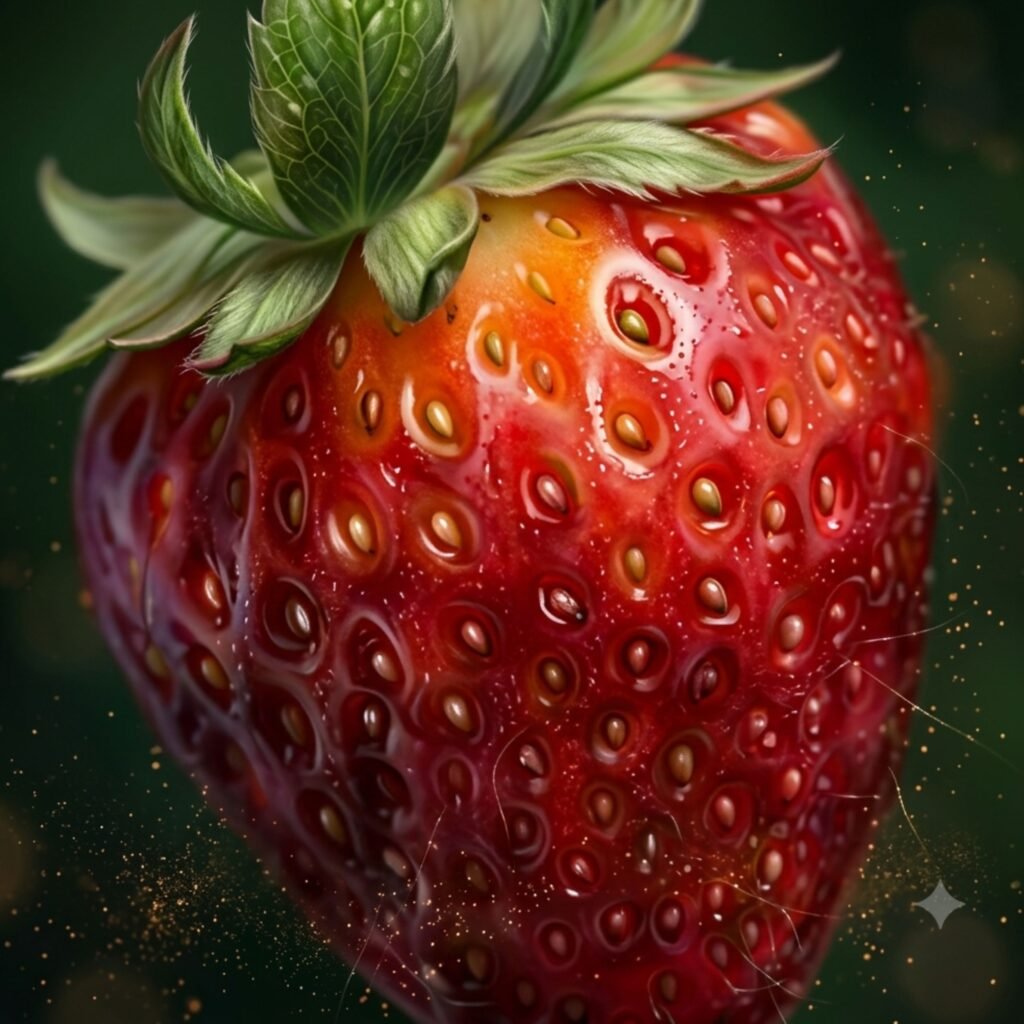 Seamless strawberry pattern wallpaper