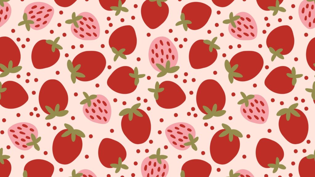 Strawberry Floral Background