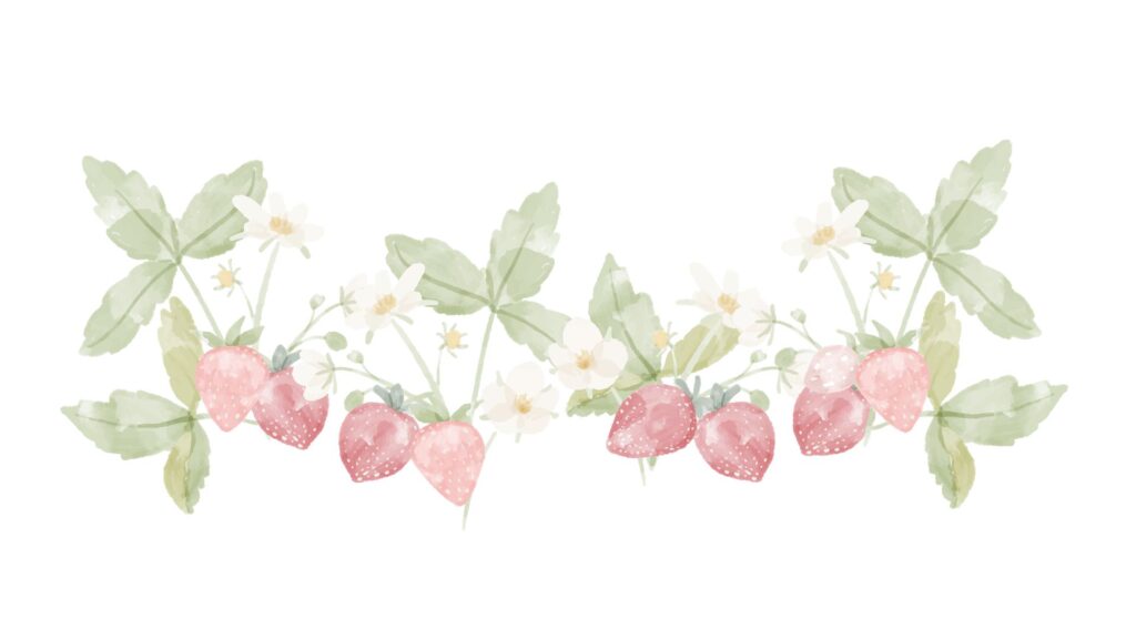 Strawberry Print Background