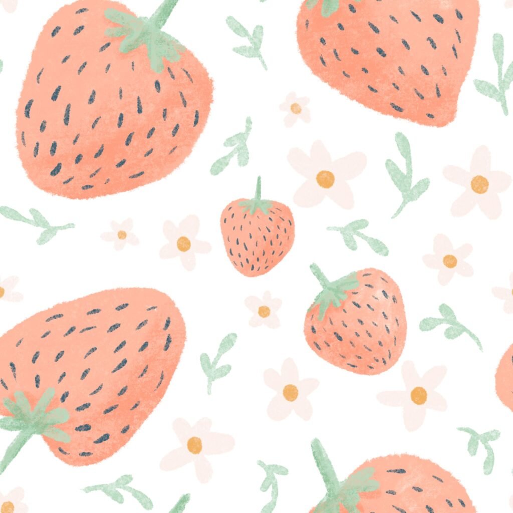 Strawberry vine wallpaper
