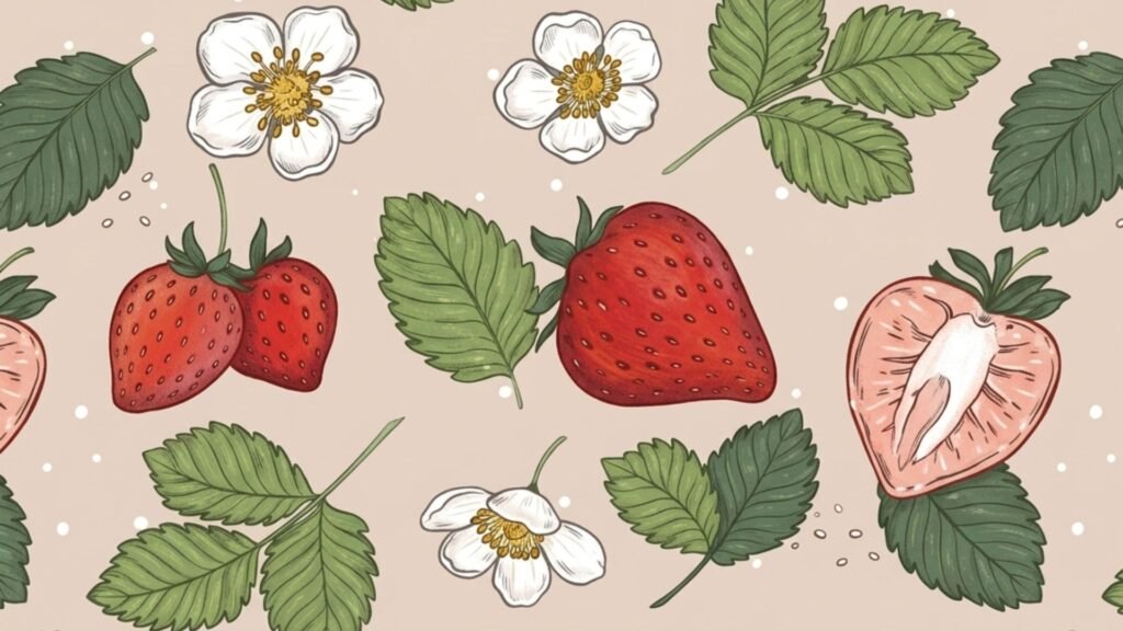 Strawberry wallpaper aesthetic