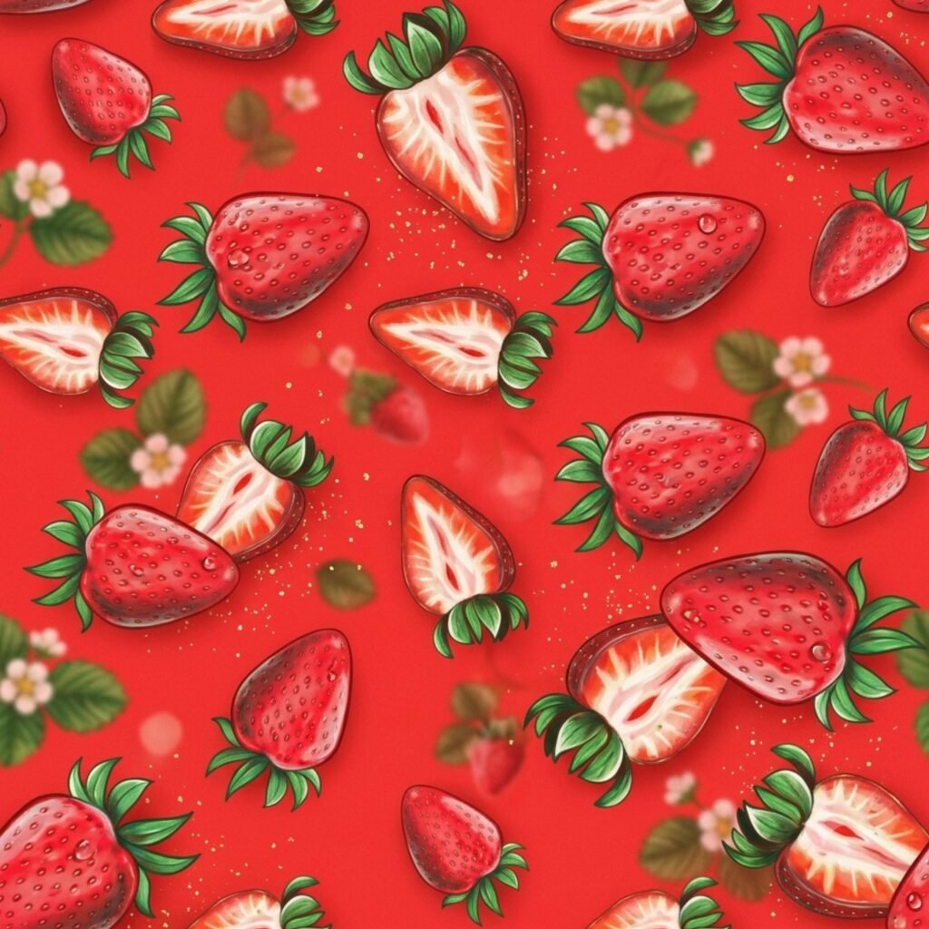 Vintage berry wallpaper