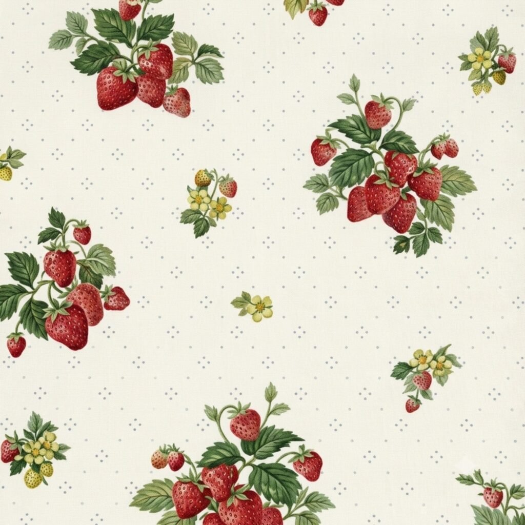 Vintage strawberry desktop wallpaper