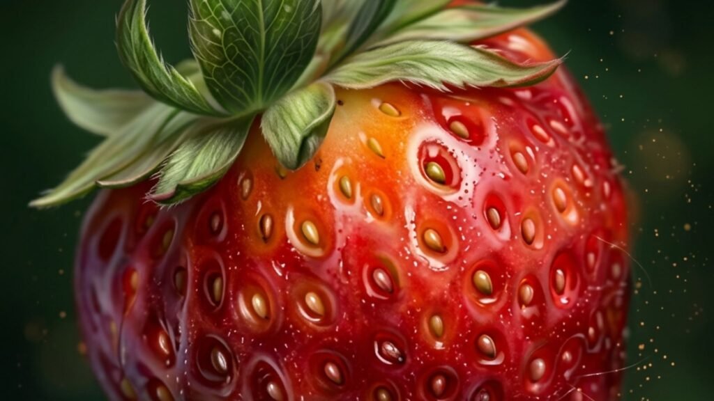 Vintage strawberry iPhone wallpaper