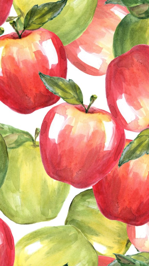 Water painted apple wallpapers