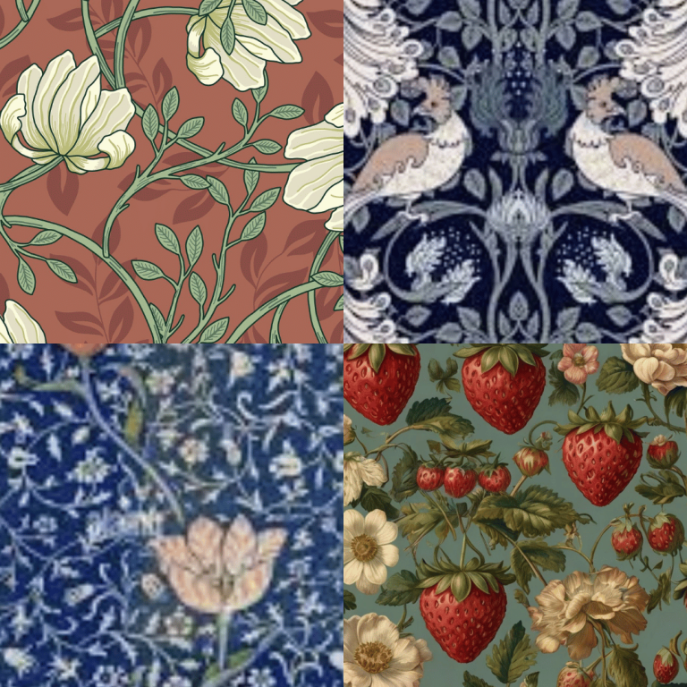 William Morris Strawberry Thief Wallpapers