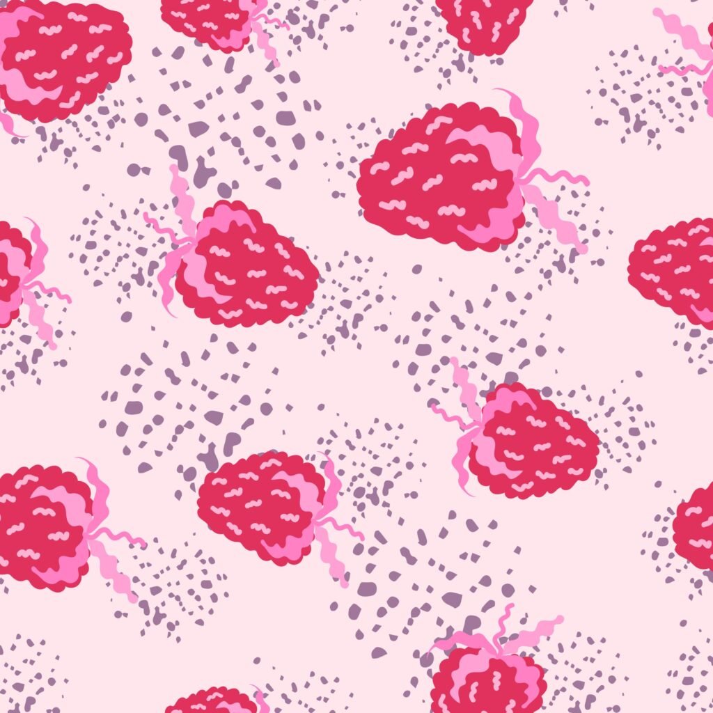 strawberry print wallpaper