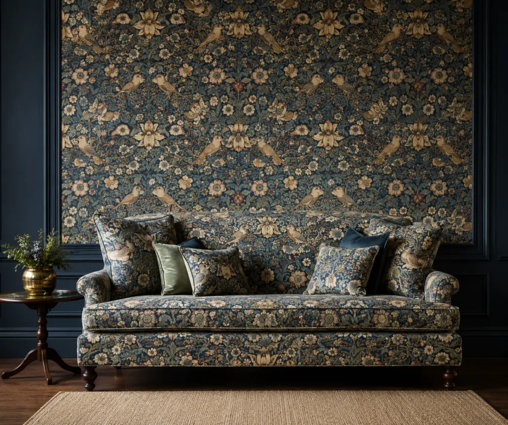 william morris strawberry thief wallpapers