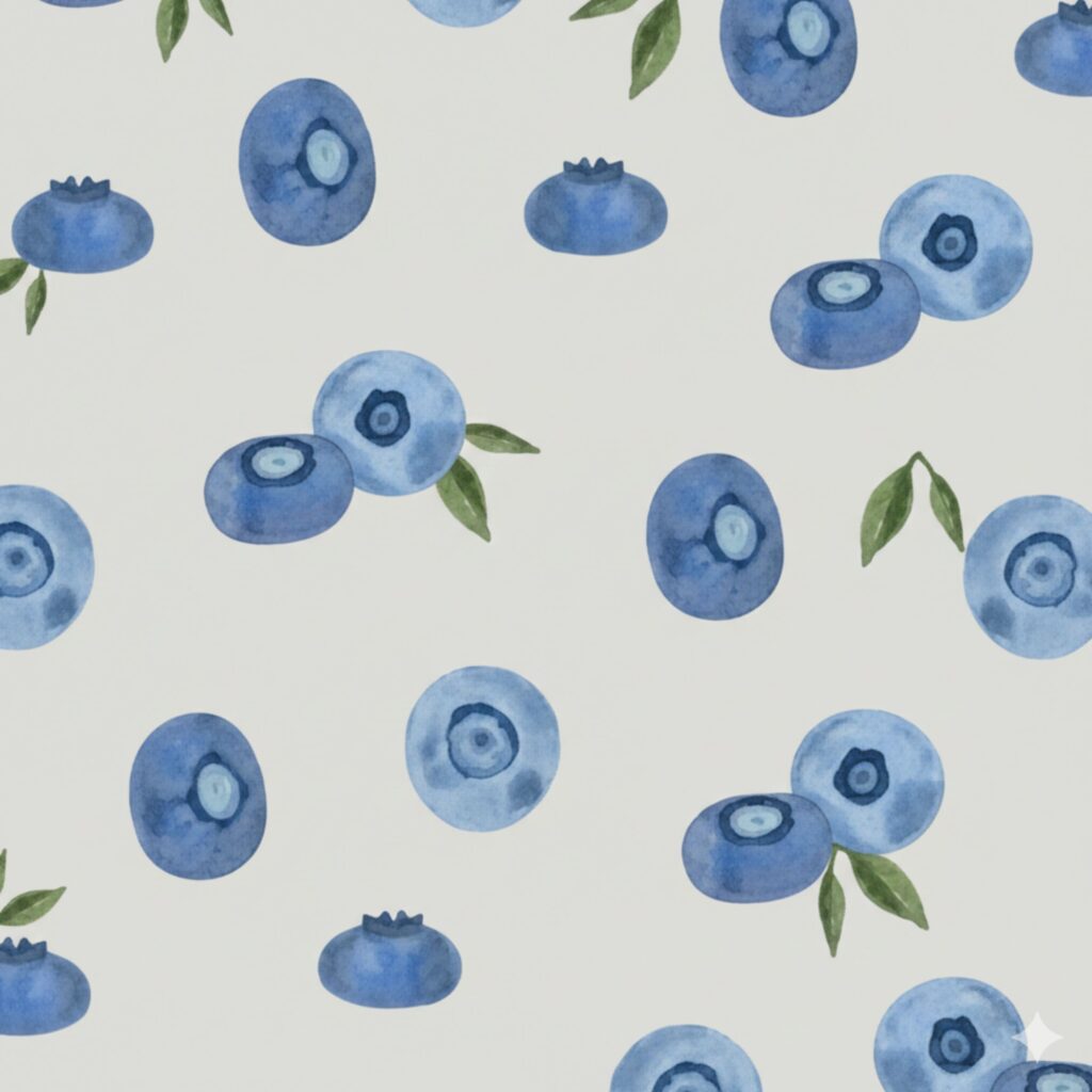 Blueberry kawaii doodle art aesthetic blueberry wallpaper