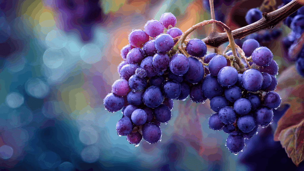 A vibrant HD wallpaper displaying clusters of ripe green grapes