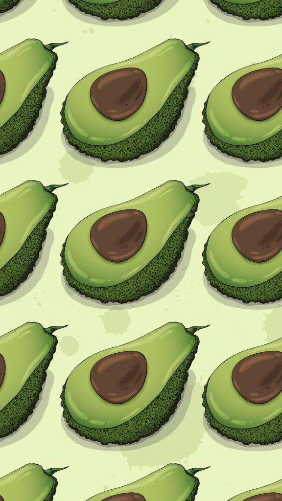 Aesthetic avocados with skin aesthetic background avocado wallpaper