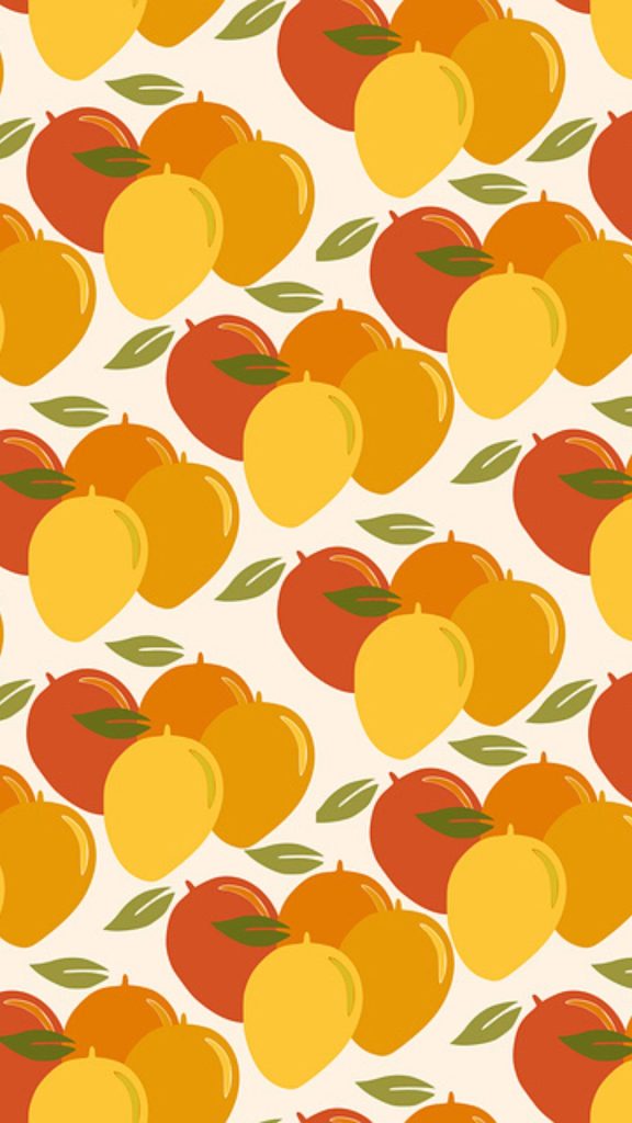 Aesthetic themed mango wallpaper