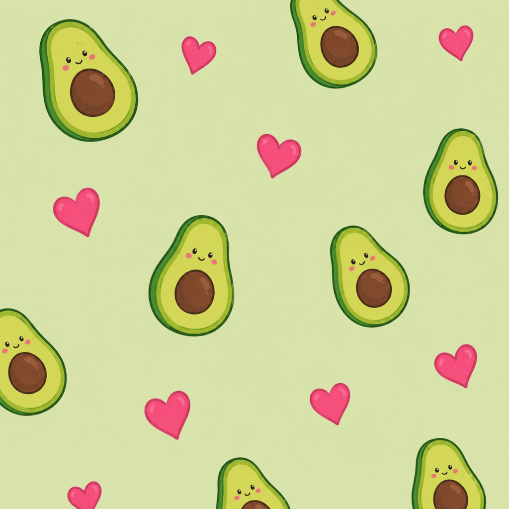 Avocado aesthetic background