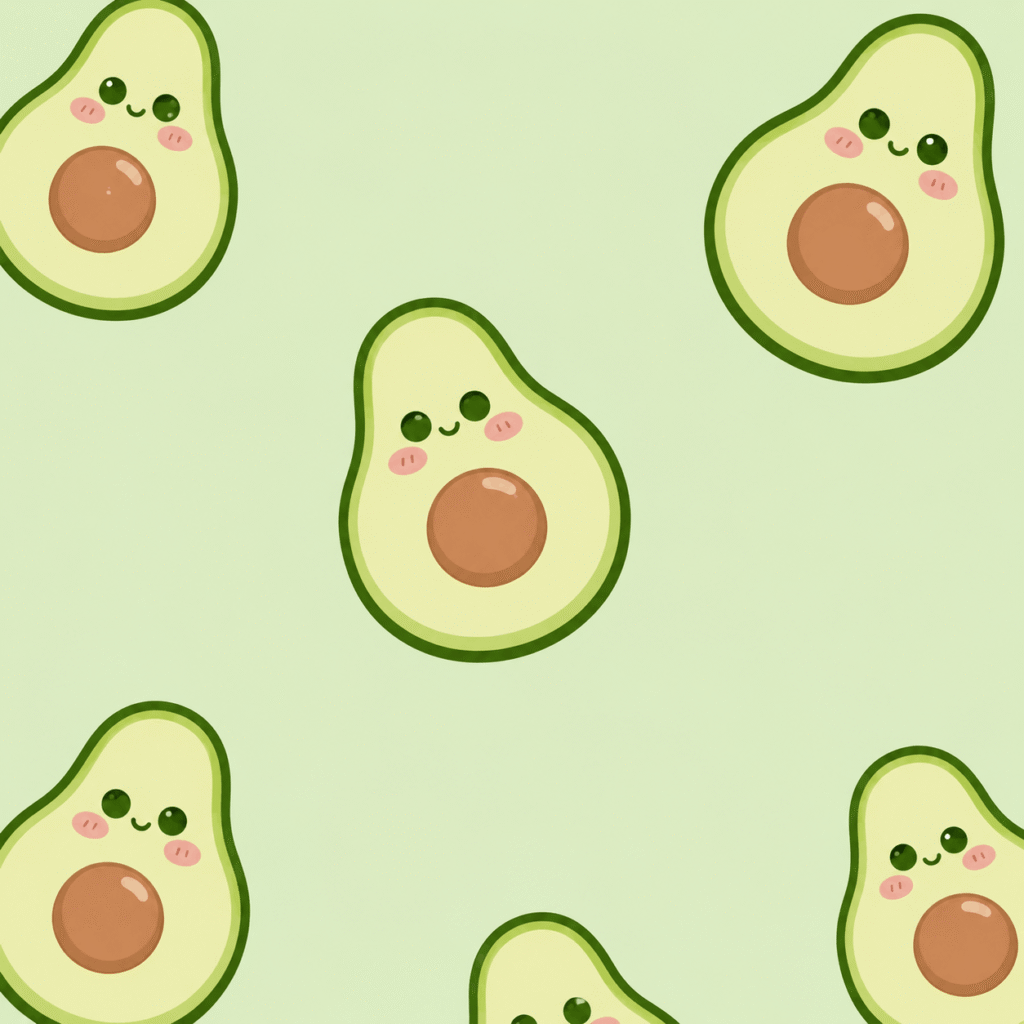 Avocado pattern wallpaper