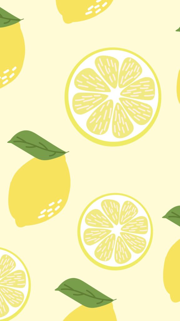 Baby pink background lemon wallpaper