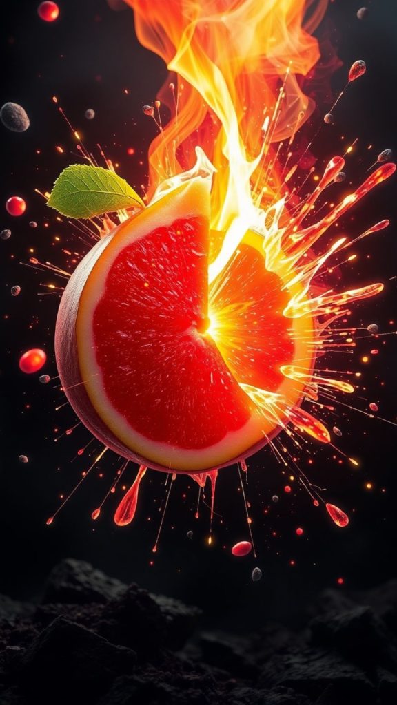 Blasting orange blox fruit with black grey background blox fruits wallpaper