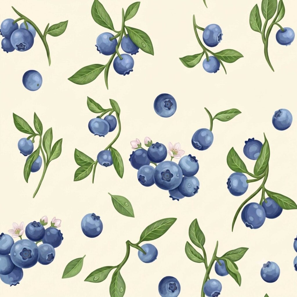 Blue Fruit Background
