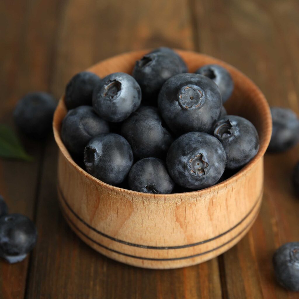 Blueberry Floral Wallpaper