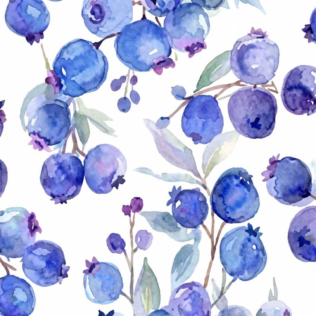 Blueberry Pastel Wallpaper