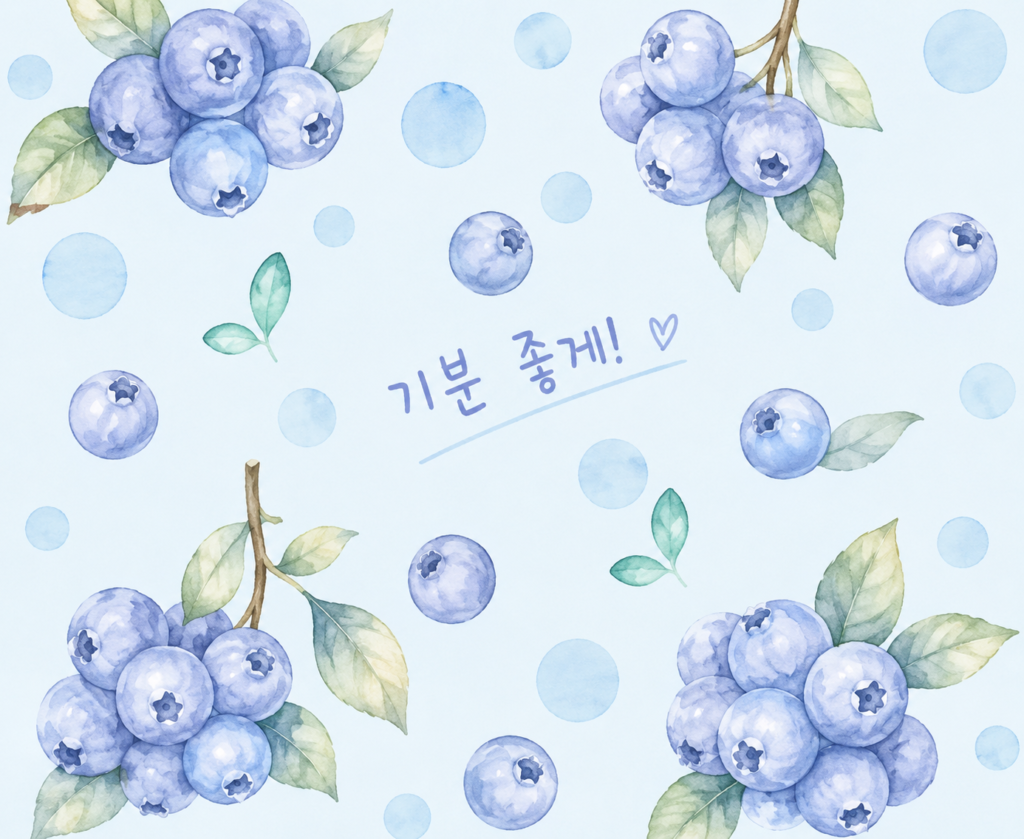 Blueberry blossoms and soft polka dots