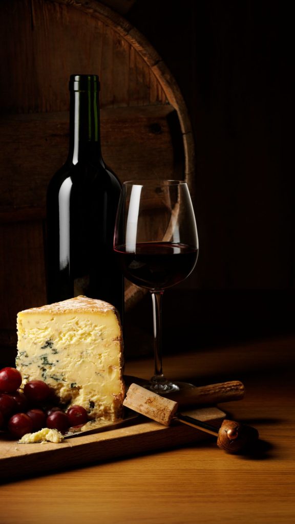 Cheesecake purple grapes wallpaper