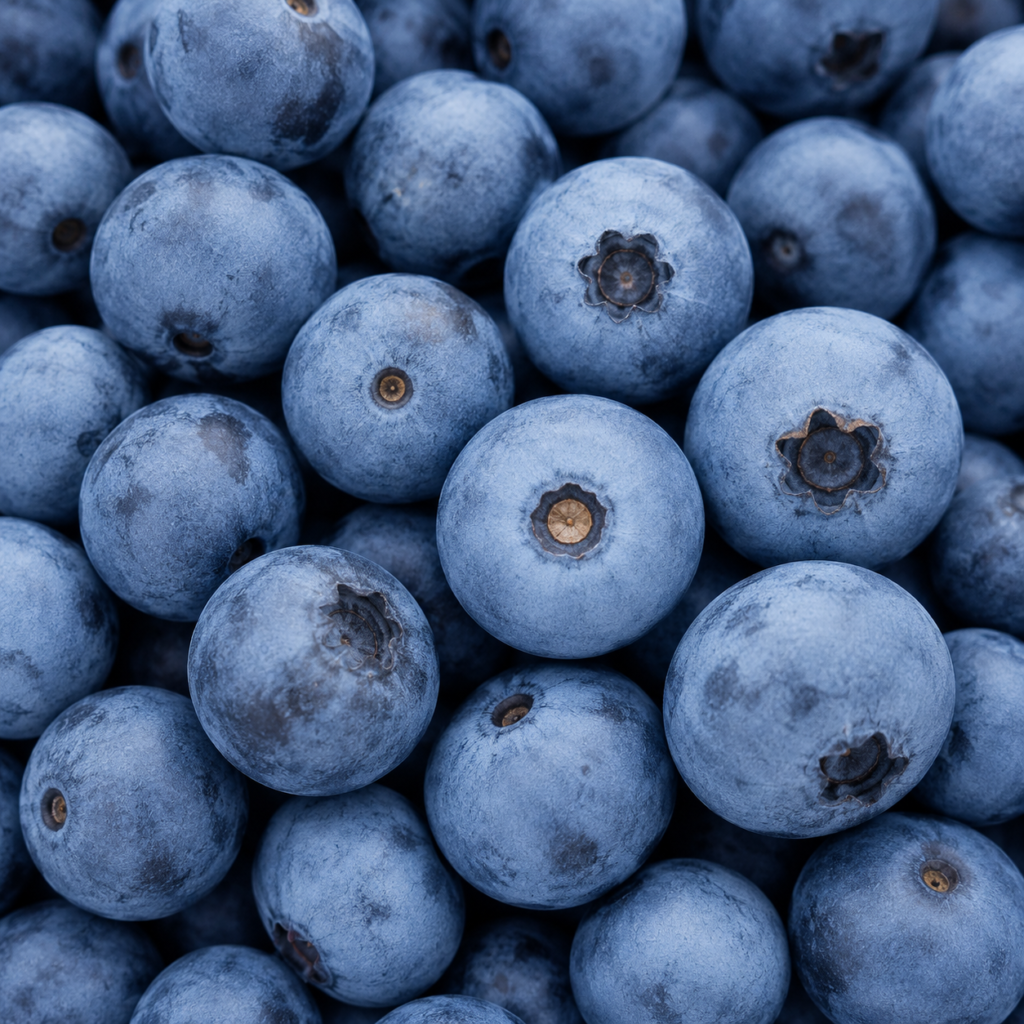 Close-up of fresh blueberries
