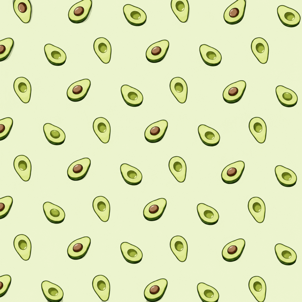Colorful avocado wallpaper