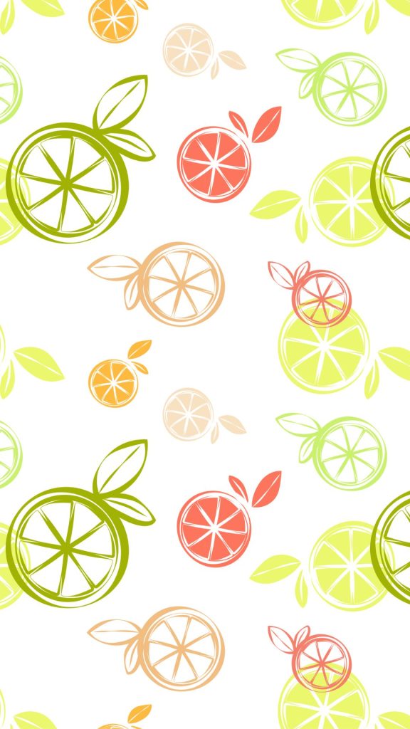 Colourful lemon wallpaper