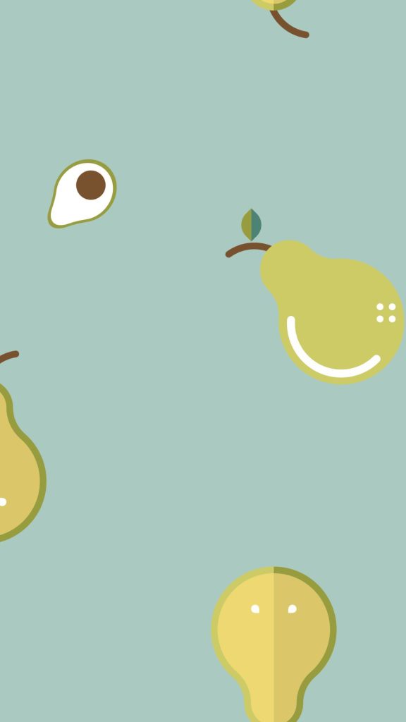 Cute abstract art avocado with sky blue background avocado wallpaper