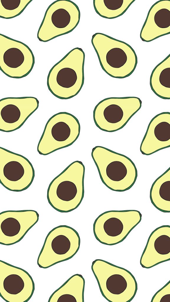 Cute and sweet aesthetic avocados with white background avocado wallpaper
