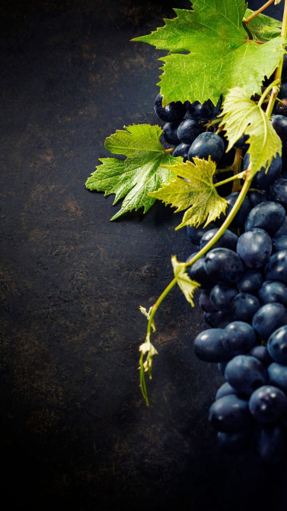 Cute and sweet purple grapes wallpaper