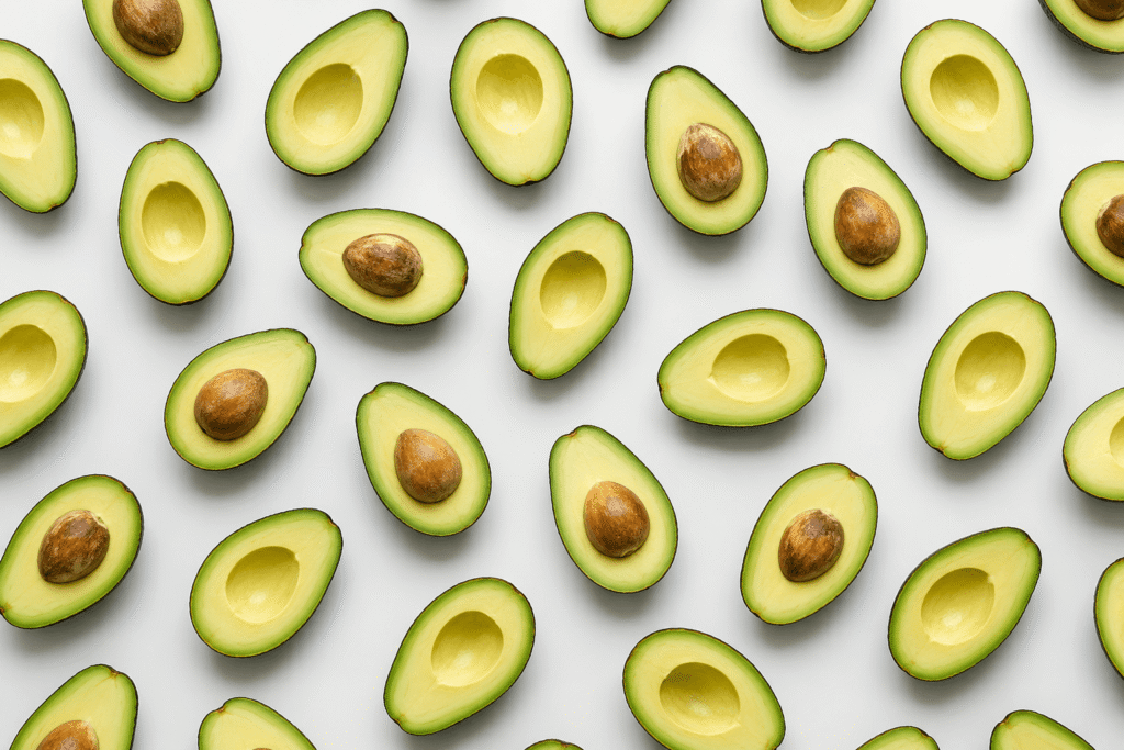 Cute avocado background for mobile