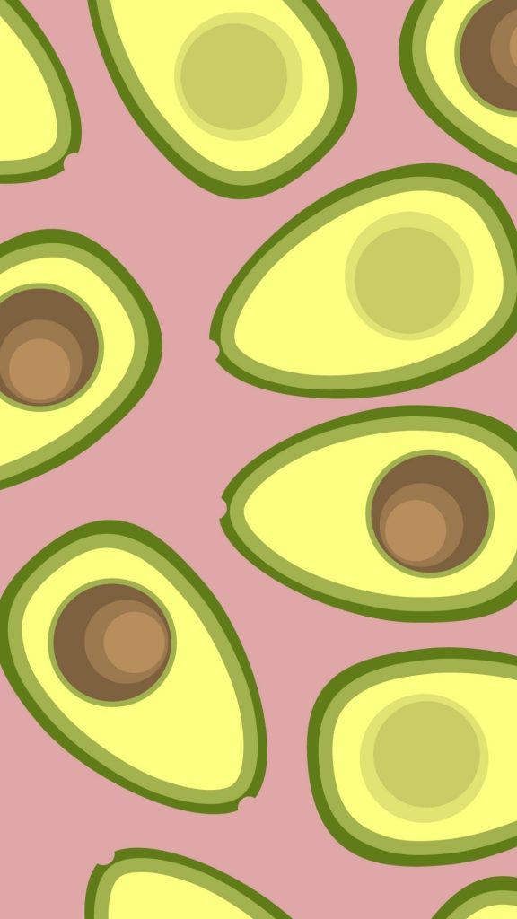 Cute avocados with light pink background avocado wallpaper