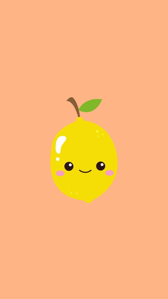 Cute cartoon lemon wallpaper