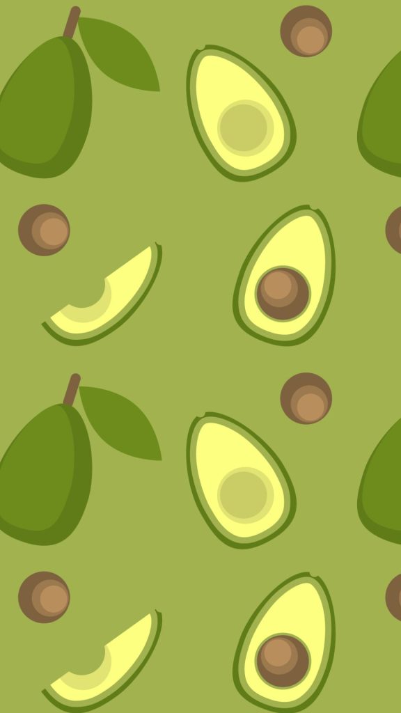 Cute green avocados with light green background avocado wallpaper