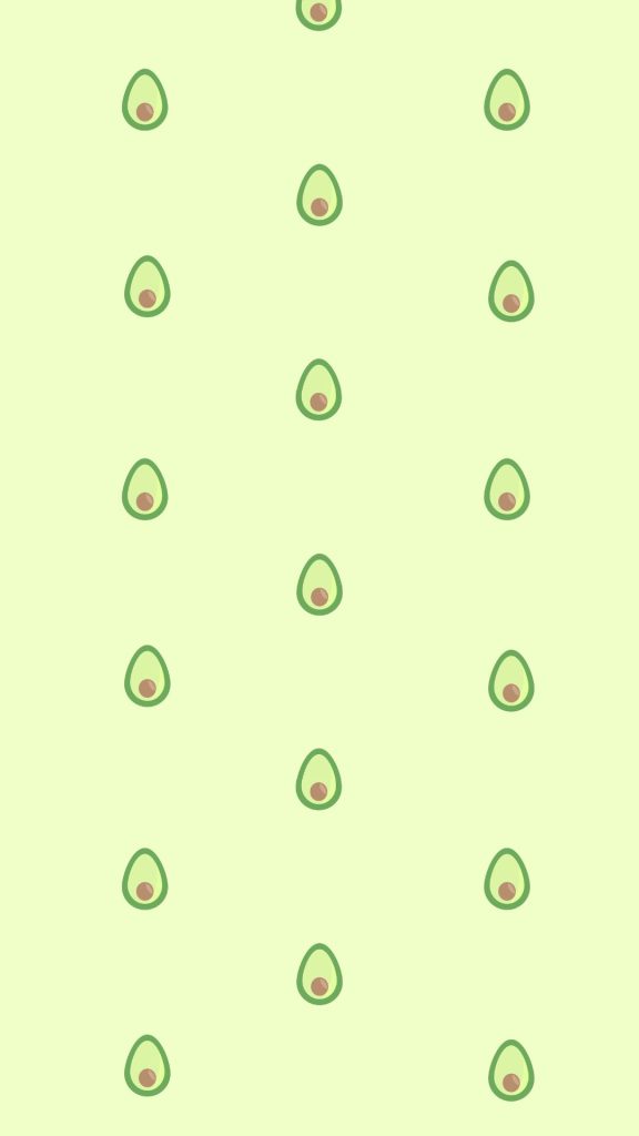 Cute little avocados with light green background avocado wallpaper