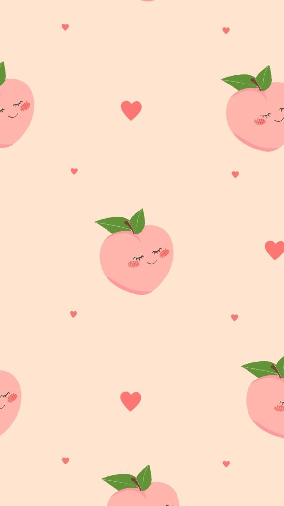 Cute pink peach wallpaper