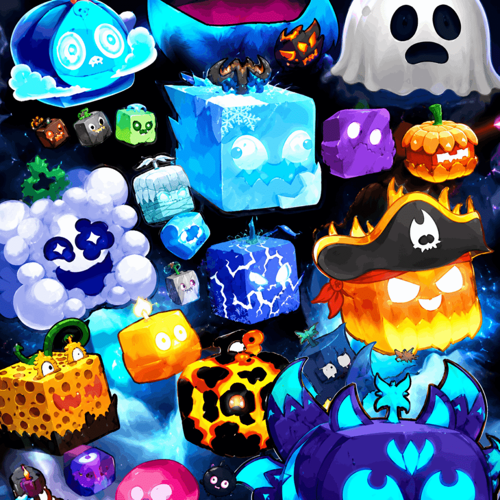 Cute spooky Halloween monster celebration