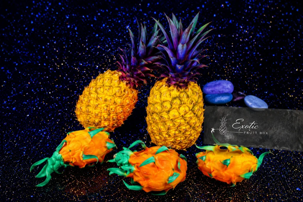 Exotic Pineapples and Dragon Fruits