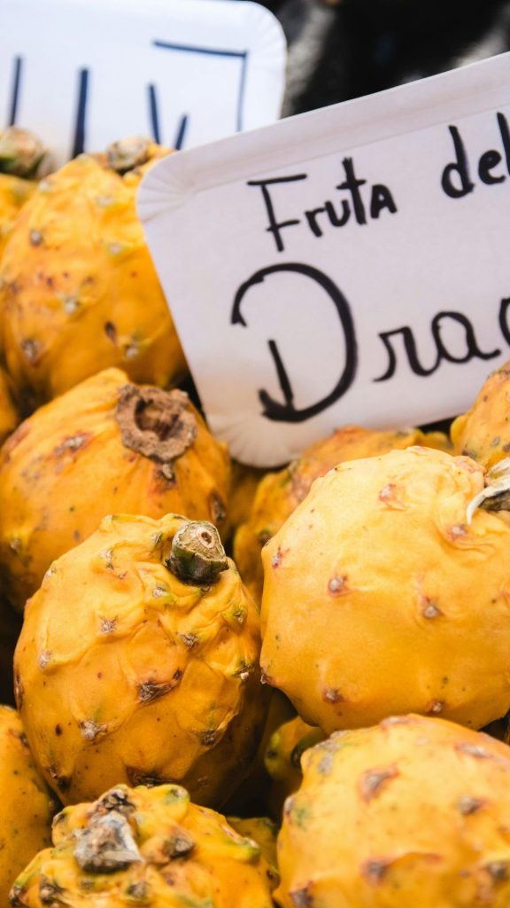 Healthy yellow dragon fruit wallpaper