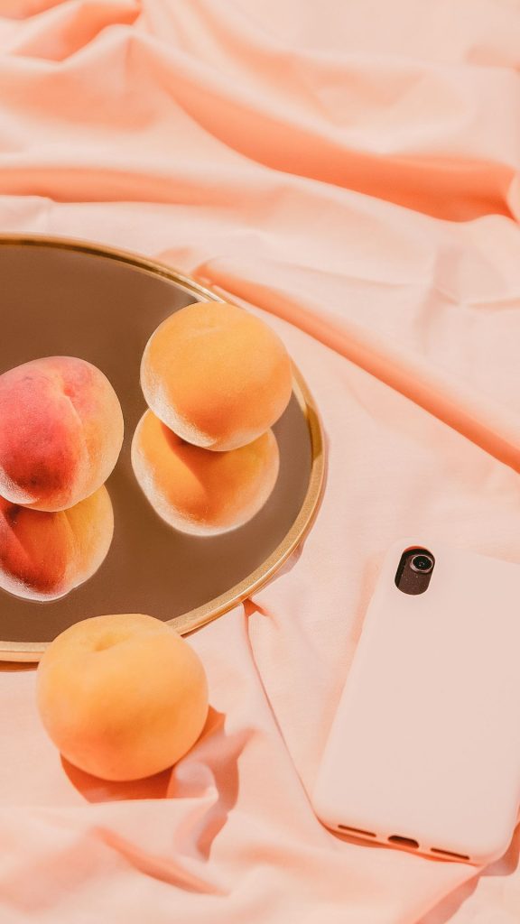 I phone peach wallpaper