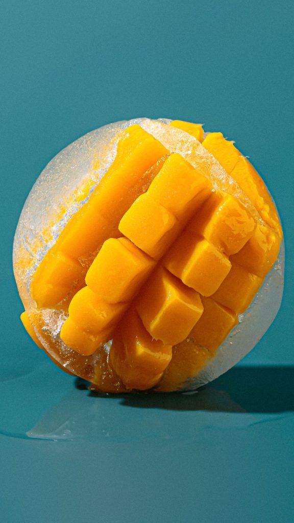 Icy mango wallpaper