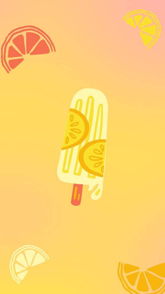 Lemon ice cream lemon wallpaper