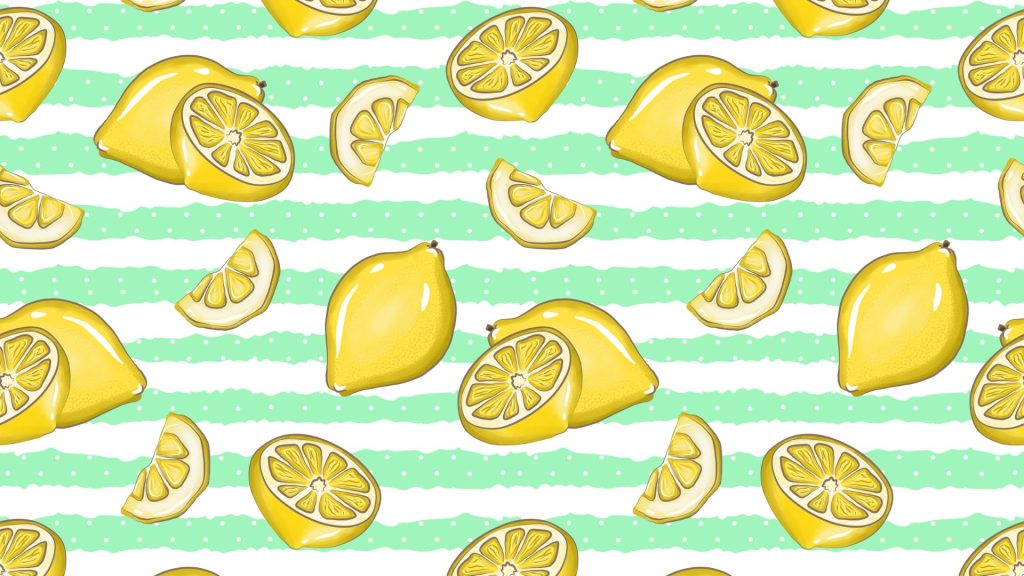 Lemons with sky and white lined background lemon wallpaper