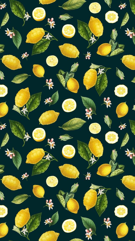 Mandala lemon wallpaper