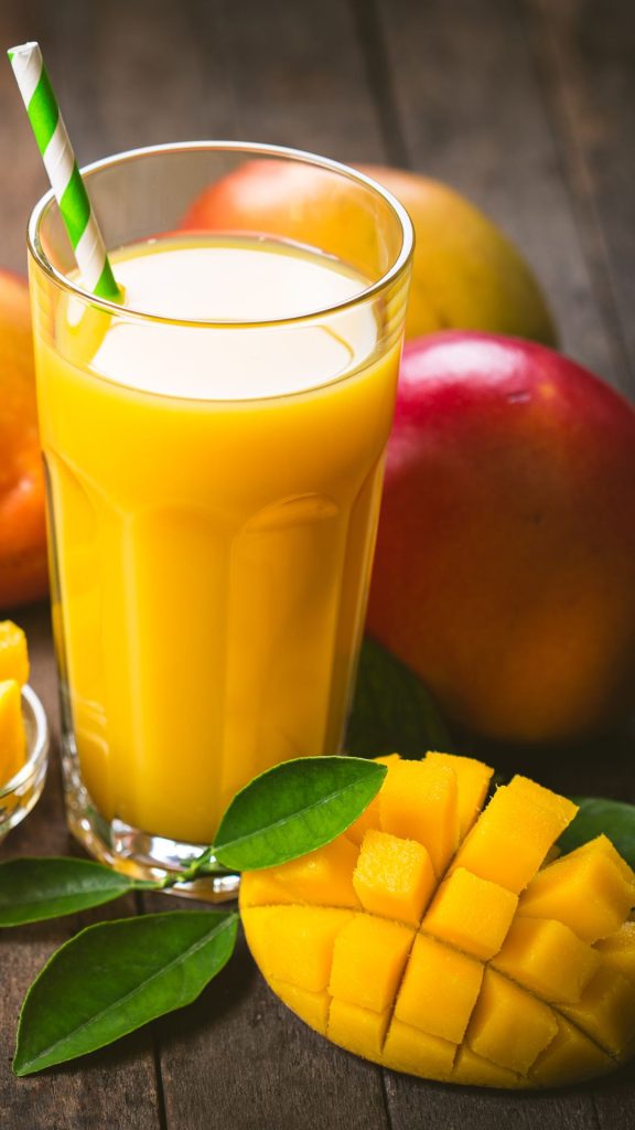 Mango juice glass mango wallpaper