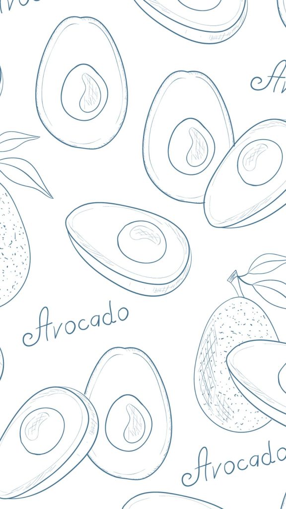 Minimal avocados with white background avocado wallpaper