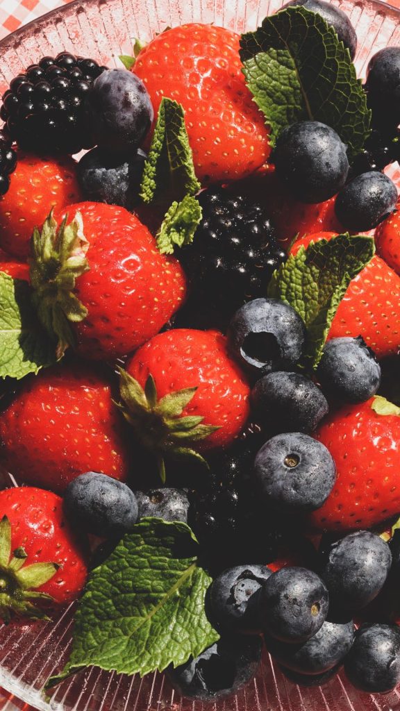 Mix fruit blueberry wallpaper