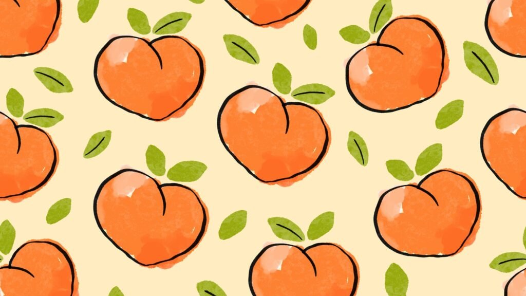 Orange peach wallpaper