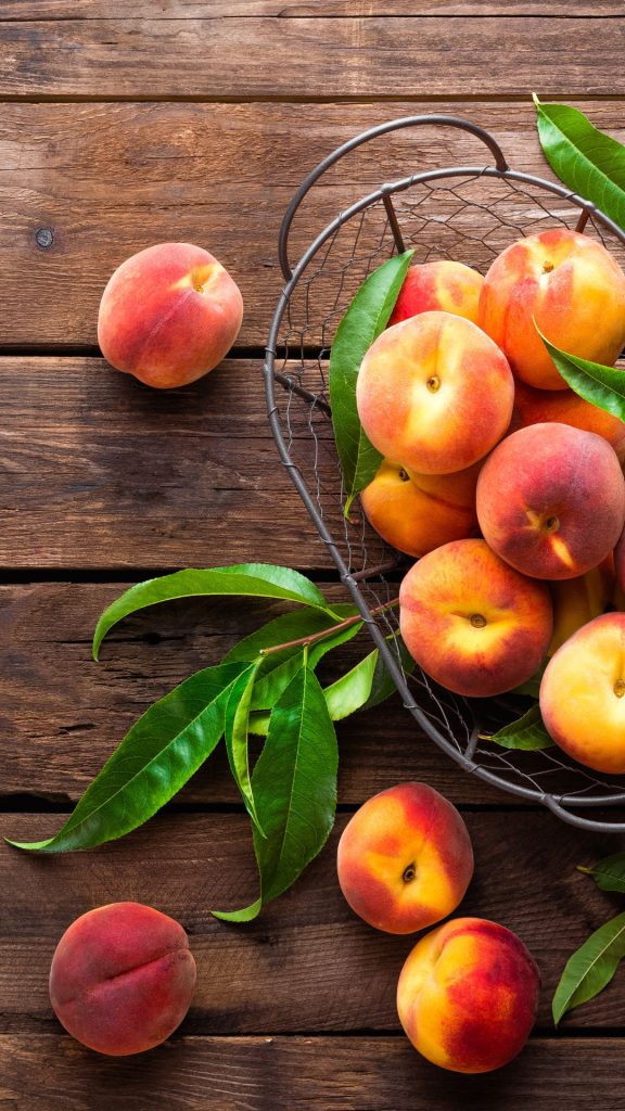 Peach basket peach wallpaper